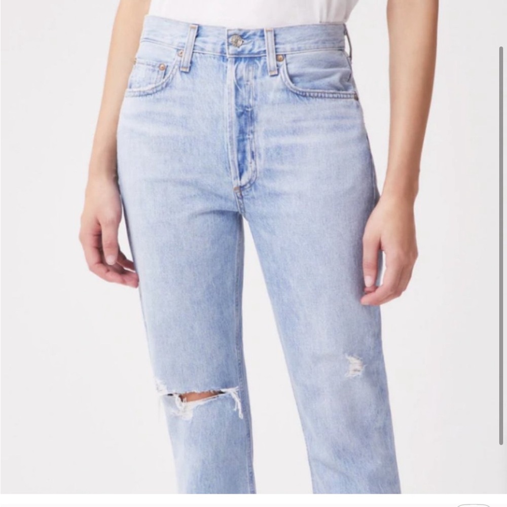 Agolde High Rise Riley Cropped Jeans - Picture 10 of 10